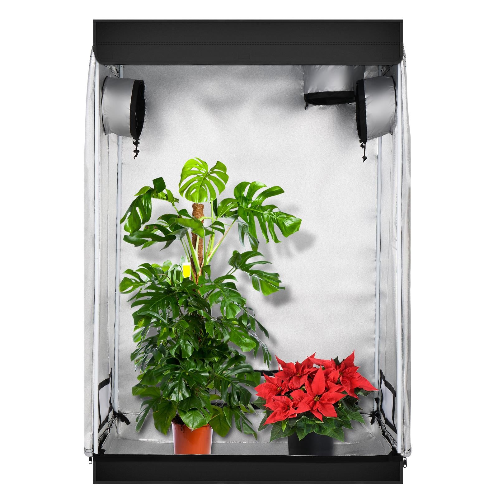 UBesGoo 120*60*180 Home Use Dismountable Hydroponic Plant Grow Tent with Window Black