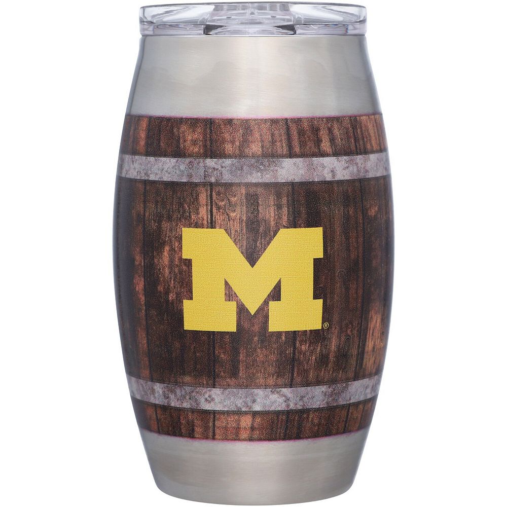 Michigan Wolverines 15oz. Barrel Tumbler