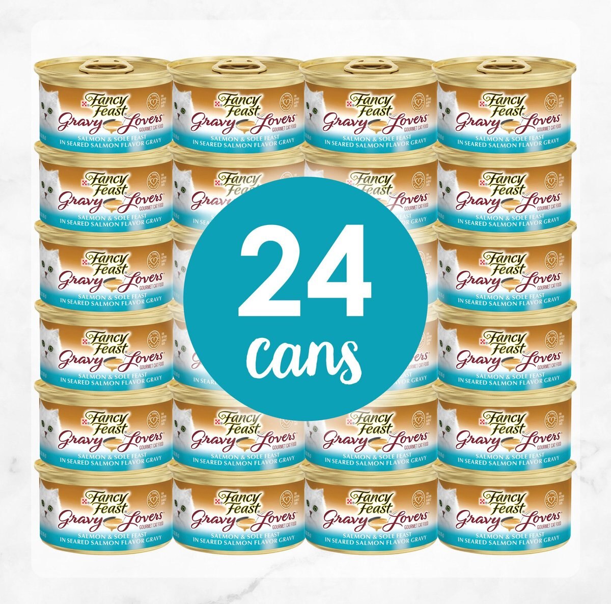 Fancy Feast Gravy Lovers Salmon and Sole Feast in Seared Salmon Flavor Gravy Canned Cat Food