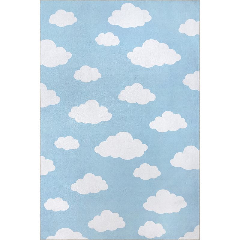 nuLOOM Lilia Machine Washable Kids Cloud Area Rug