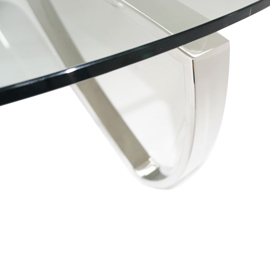 Palmira Coffee Table  15Mm Clear Tempered Glass Top   Contemporary   Coffee Tables   by Peachtree Fine Furniture  Houzz