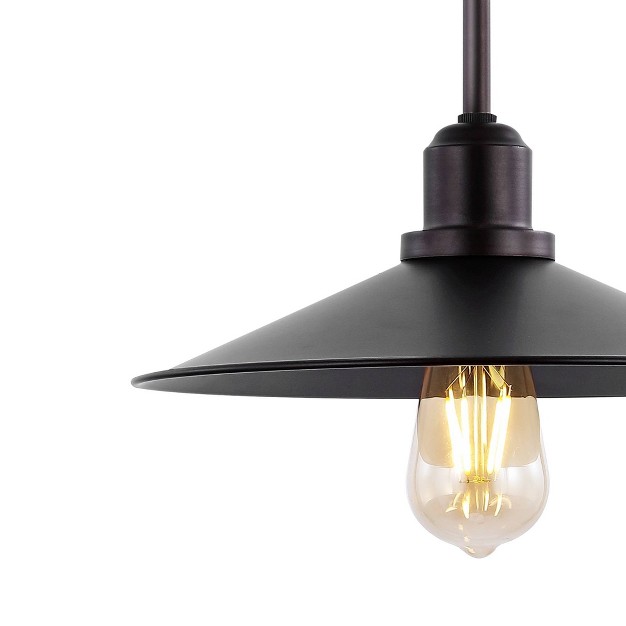 Led 1 light Prairie Iron Pendant Oil Rubbed Bronze Jonathan Y