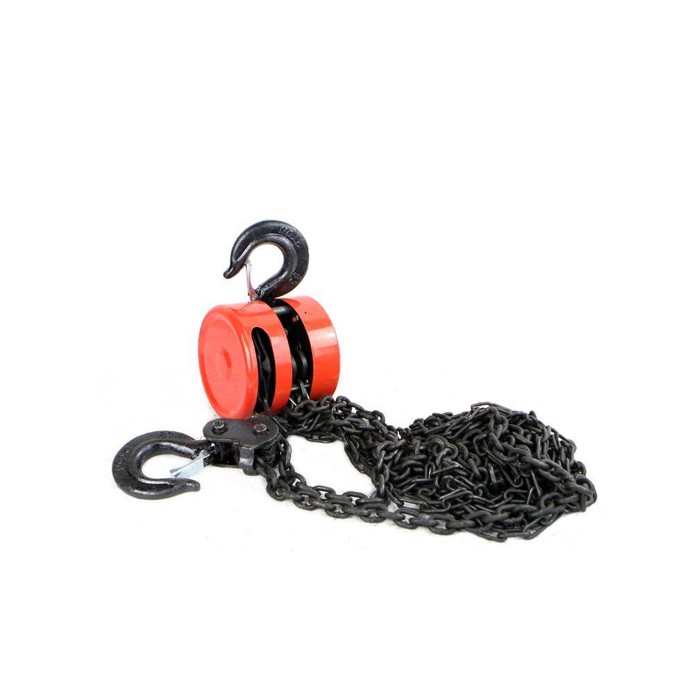 XtremepowerUS 8 ft. 2-Ton Steel Manual Hand Chain Hoist Puller Lifter 58001