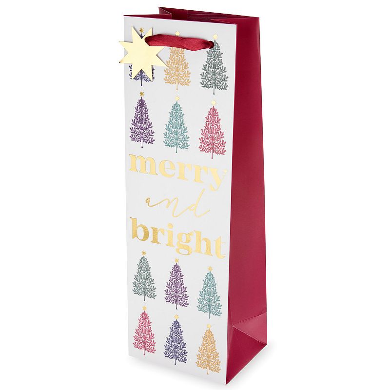 Cakewalk Merry and Bright Single-bottle Wine Bag