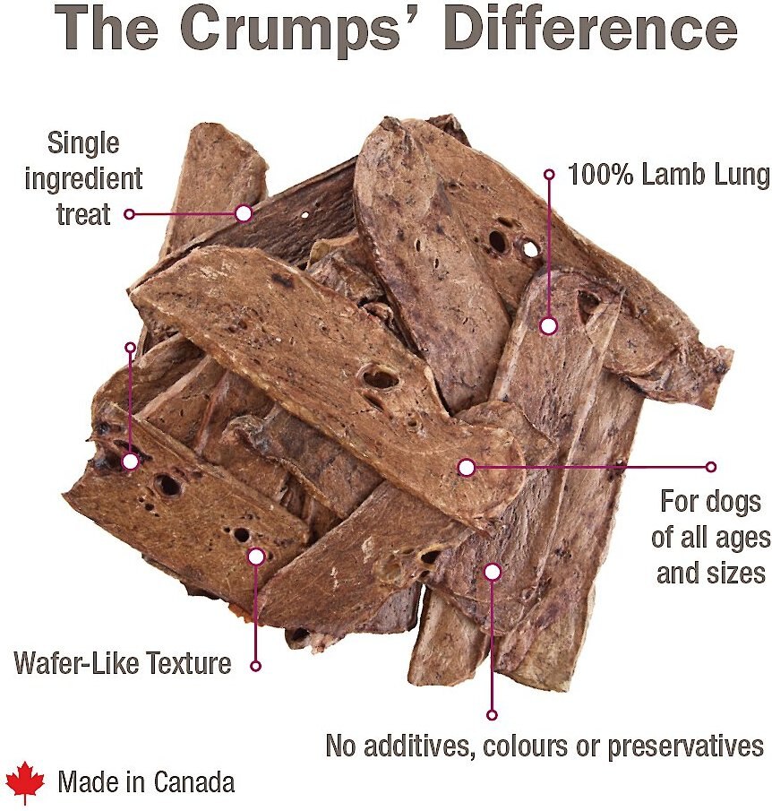 Crumps' Naturals Lamb Chops Grain-Free Dehydrated Dog Treats