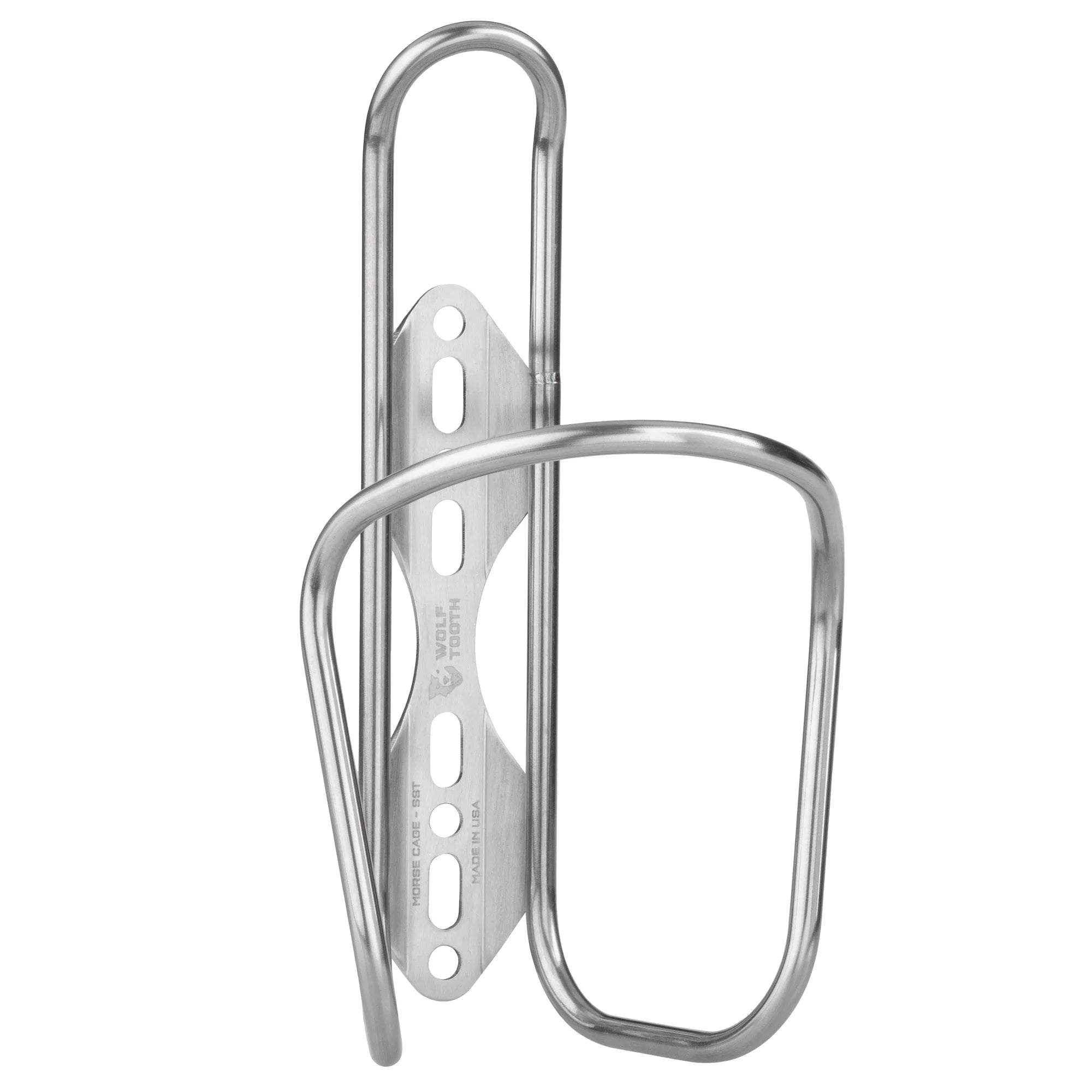 Wolf Tooth Components Morse Water Bottle Cage - Stainless Steel - Each