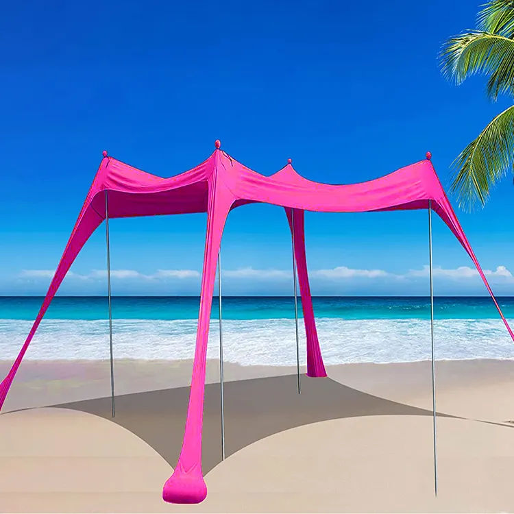 Portable Beach Tent Sun Shelter Portable Sun Shade Canopy Awning with Sandbag tent for beach