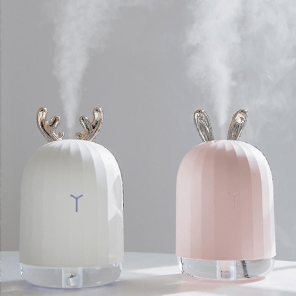 (white) Nordic Style 220ml Ultrasonic Aromatherapeutic Air Humidifier With Led Night Lamp