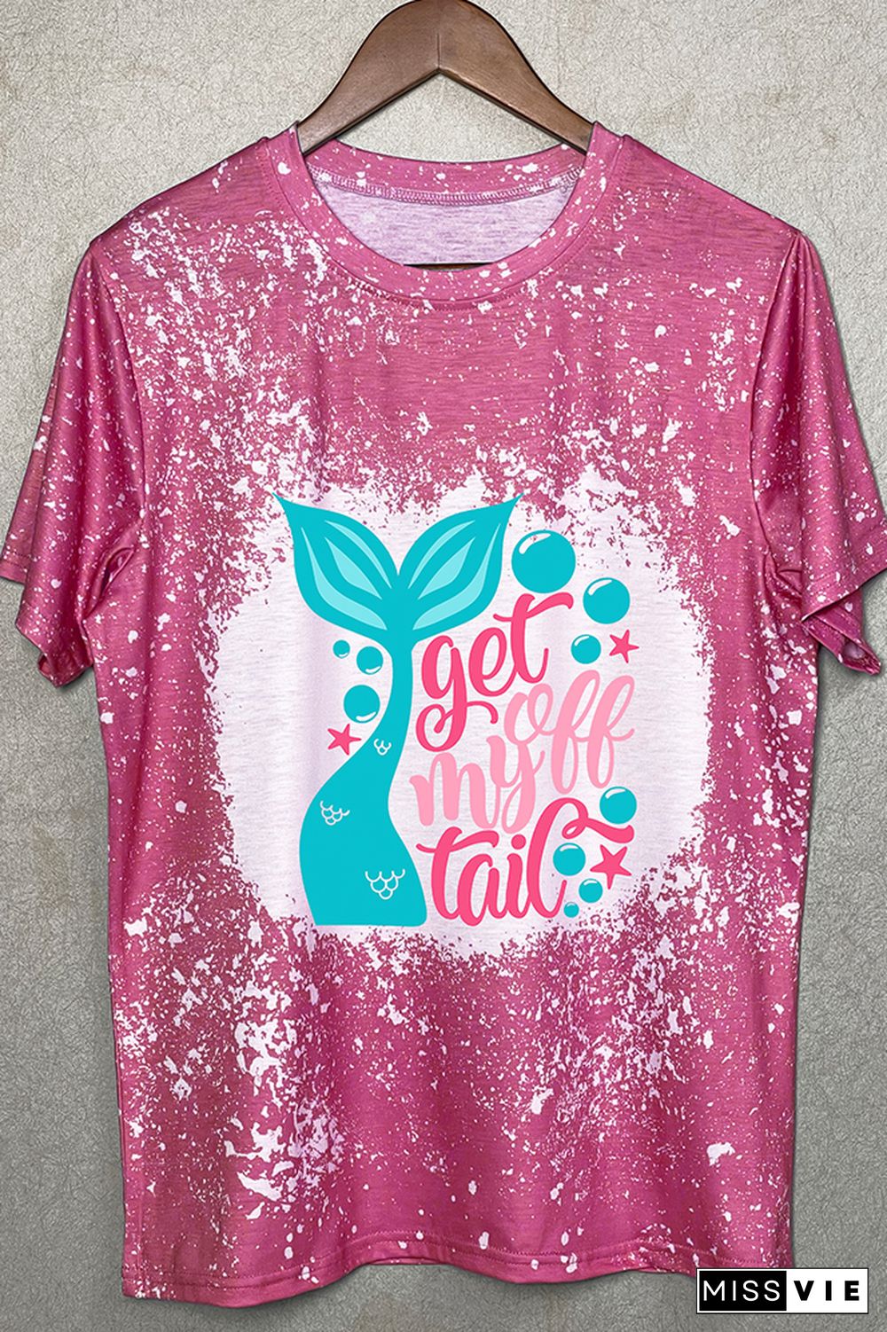 Mermaid Printing Graphic Tee Wholesale