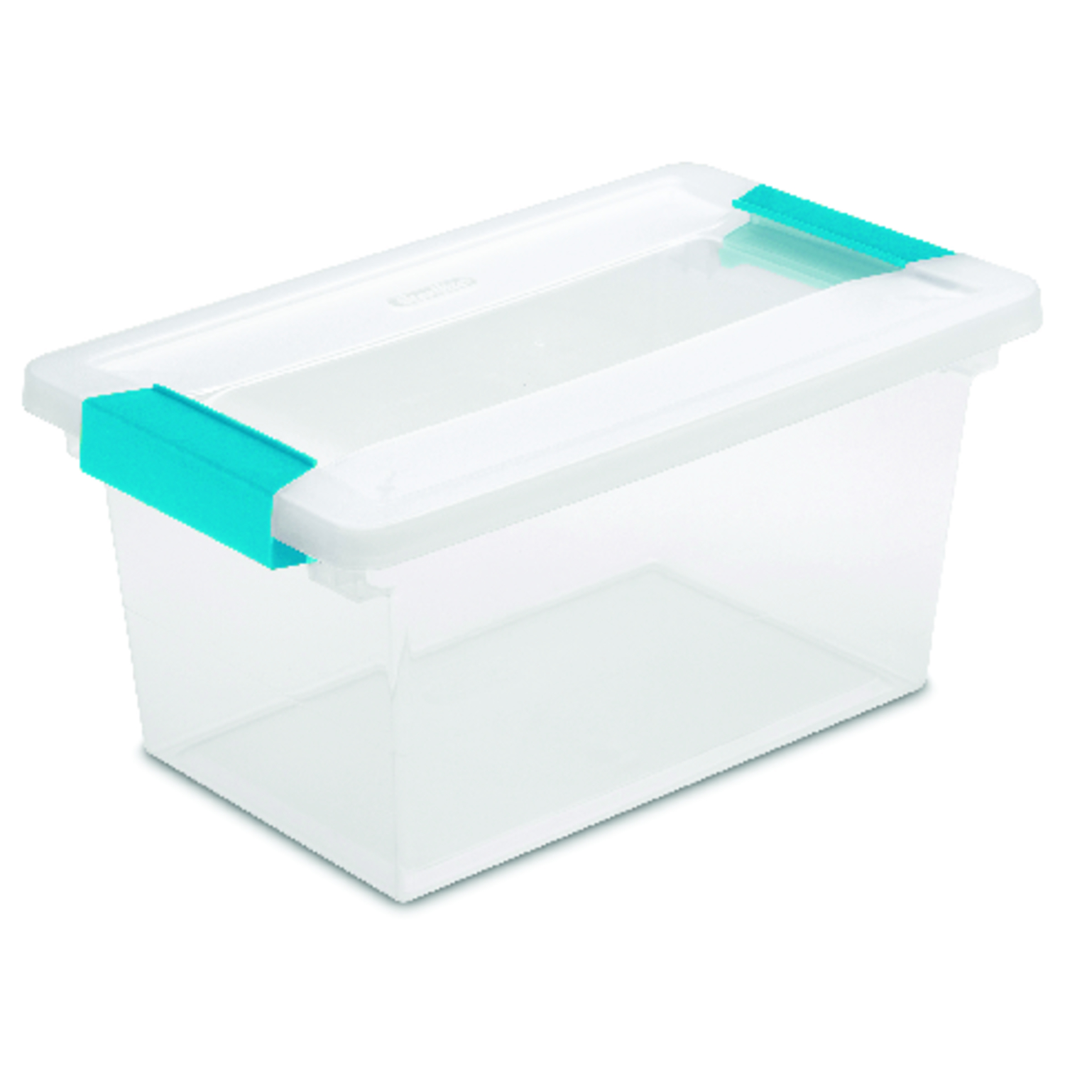 Sterilite 0.9 cu ft Clear Clip Storage Box 5.375 in. H X 6.625 in. W X 11 in. D Stackable