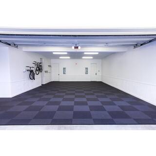 LifeTiles 24 in. x 24 in. Slate Gray High-Performance Polyester Garage and Home Gym Flooring Tiles (18 Tiles72 sq. ft.case) LT817-1708