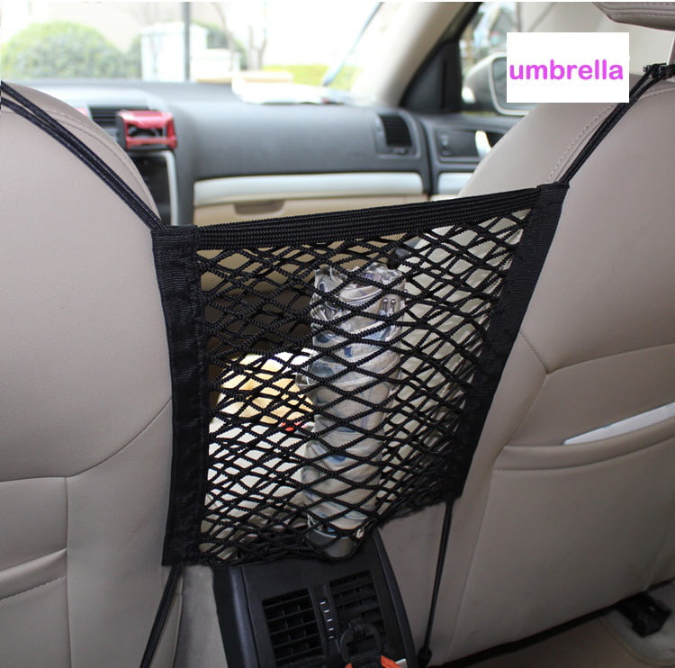 Hot Sale Universal Car Seat Organizer Net Cargo Truck Storage Luggage Hooks Hanging Organizer Holder Seat String Bag Mesh Net 30*26