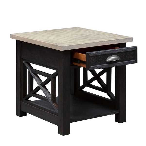 Heatherbrook Charcoal and Ash Opt 3 Piece Set (1-Cocktail 2-End Tables)