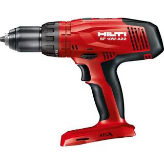 Hilti 22-Volt Lithium-Ion SF 10W-A Cordless 12 in. Drill Driver Kit with (2) 8.0 ah Batteries Charger and Bag 3628987