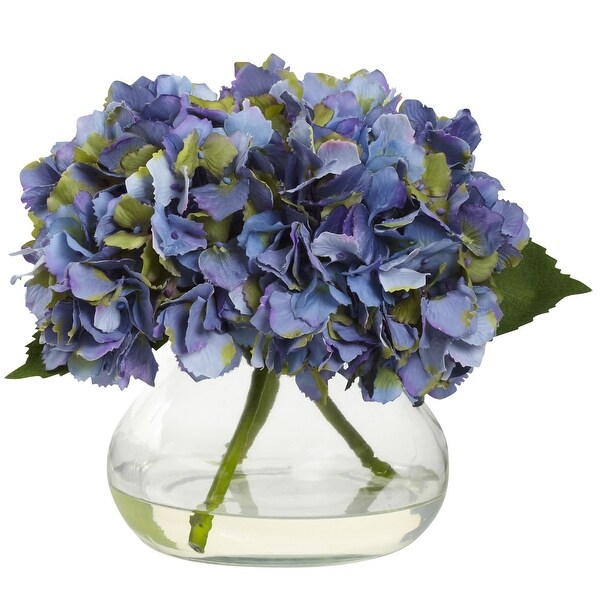 Blooming Hydrangea with Vase