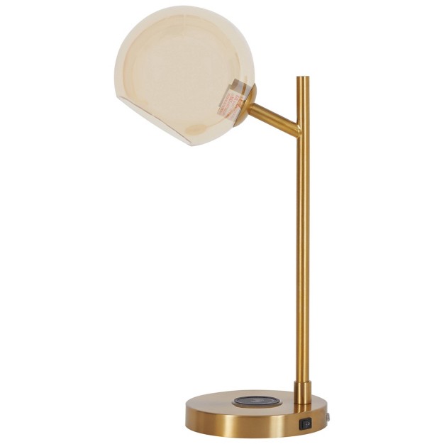 Abanson Desk Lamp Amber gold Signature Design By Ashley