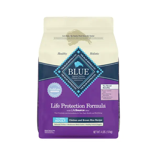 Blue Buffalo Life Protection 4 lb Chicken and Brown Rice Adult Toy Breed Dry Dog Food