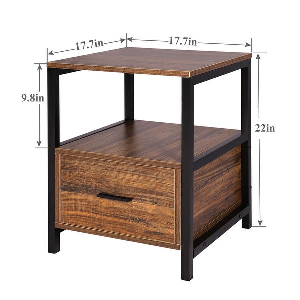 VECELO Square Side Tables /Sofa Tables/End Table/Nightstand