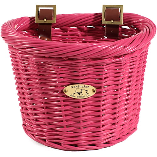 Nantucket Bicycle Basket Co. Gull and Buoy (Child D-Shape， Pink)