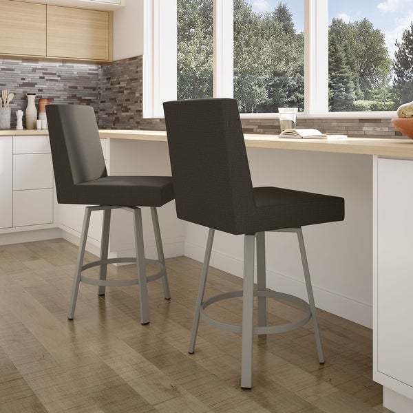 Amisco Hartman Swivel Counter and Bar Stool