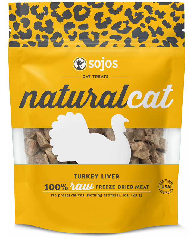 Sojos Natural Cat Turkey Liver Freeze Dried Cat Treats