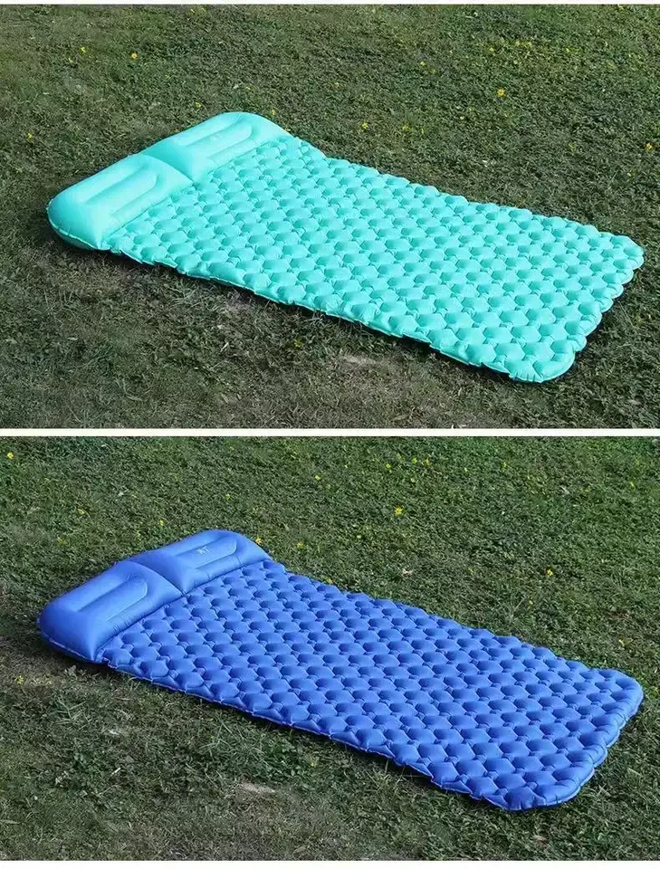 2022 Amazon hot selling ultralight inflatable waterproof lightweight sleeping pad camping hiking sleeping pad comfortable