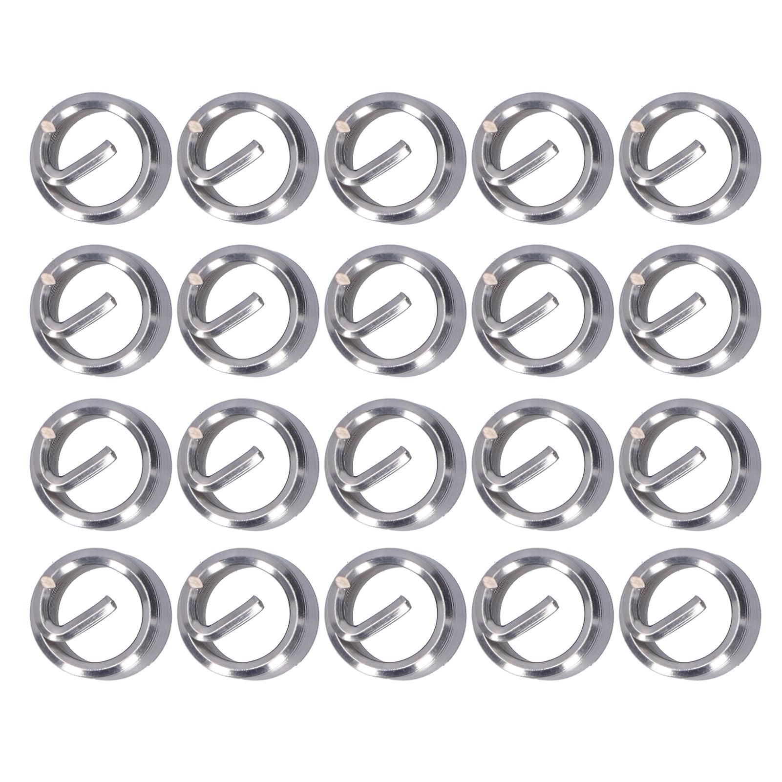 20pcs Thread Repair M12 X 1.75 Wire Threaded Insert Nut Coiled Wire Extension Consumables2d