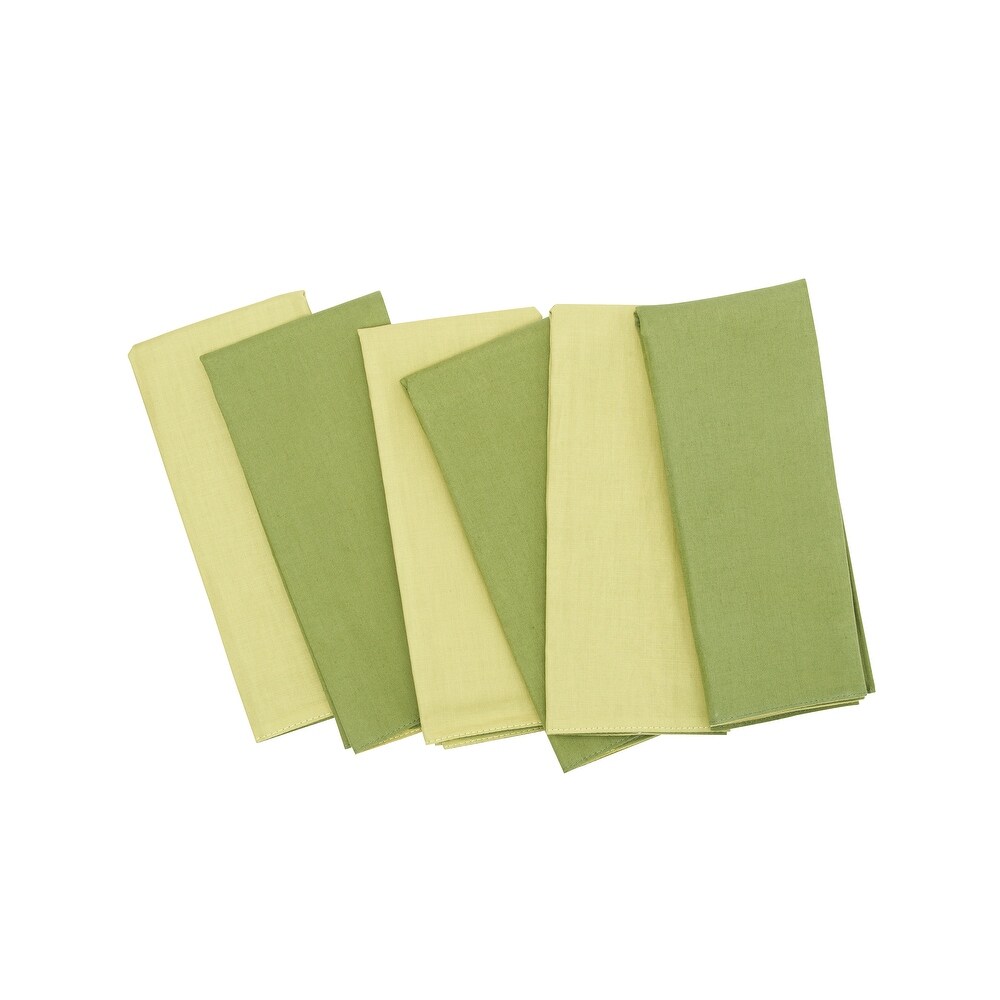 Grass Cotton Reversible Napkin Set of 6   Set of 6