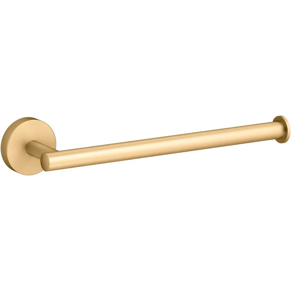 KOHLER Elate 9 in. Towel Bar in Vibrant Brushed Moderne Brass 27291-2MB