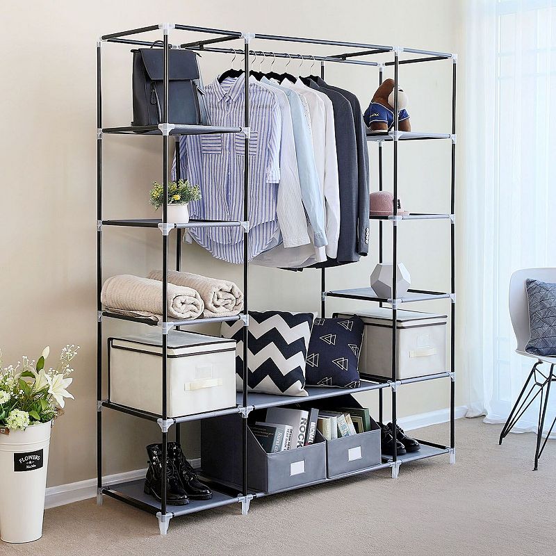 Closet Organizer Wardrobe Closet Portable Closet Shelves， Closet Storage Organizer