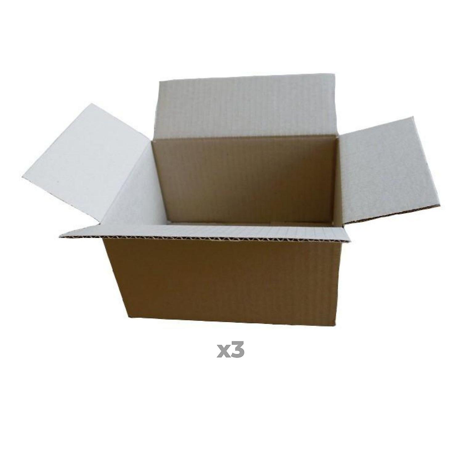 3 small packing boxes 16 x 12 x 11 cm