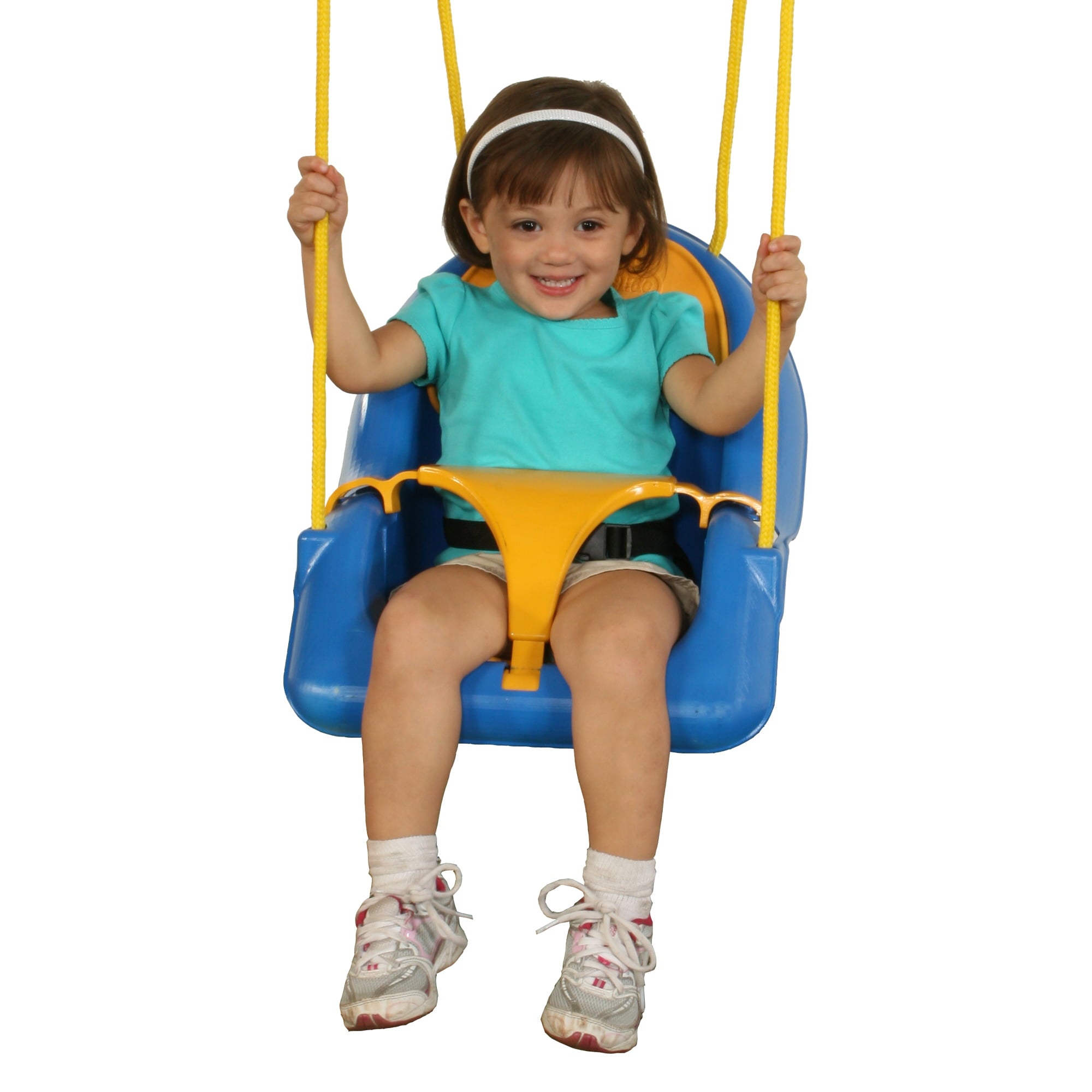 Swing-N-Slide Comfy-N-Secure Coaster Swing For Toddler With A Lap Belt