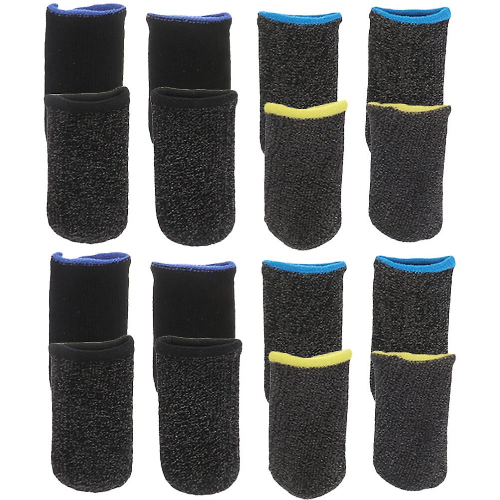 8 Pairs Of Sweat-resistant Finger Covers Protective Finger Protectors Screen Finger Sleeves Thin Fingertips