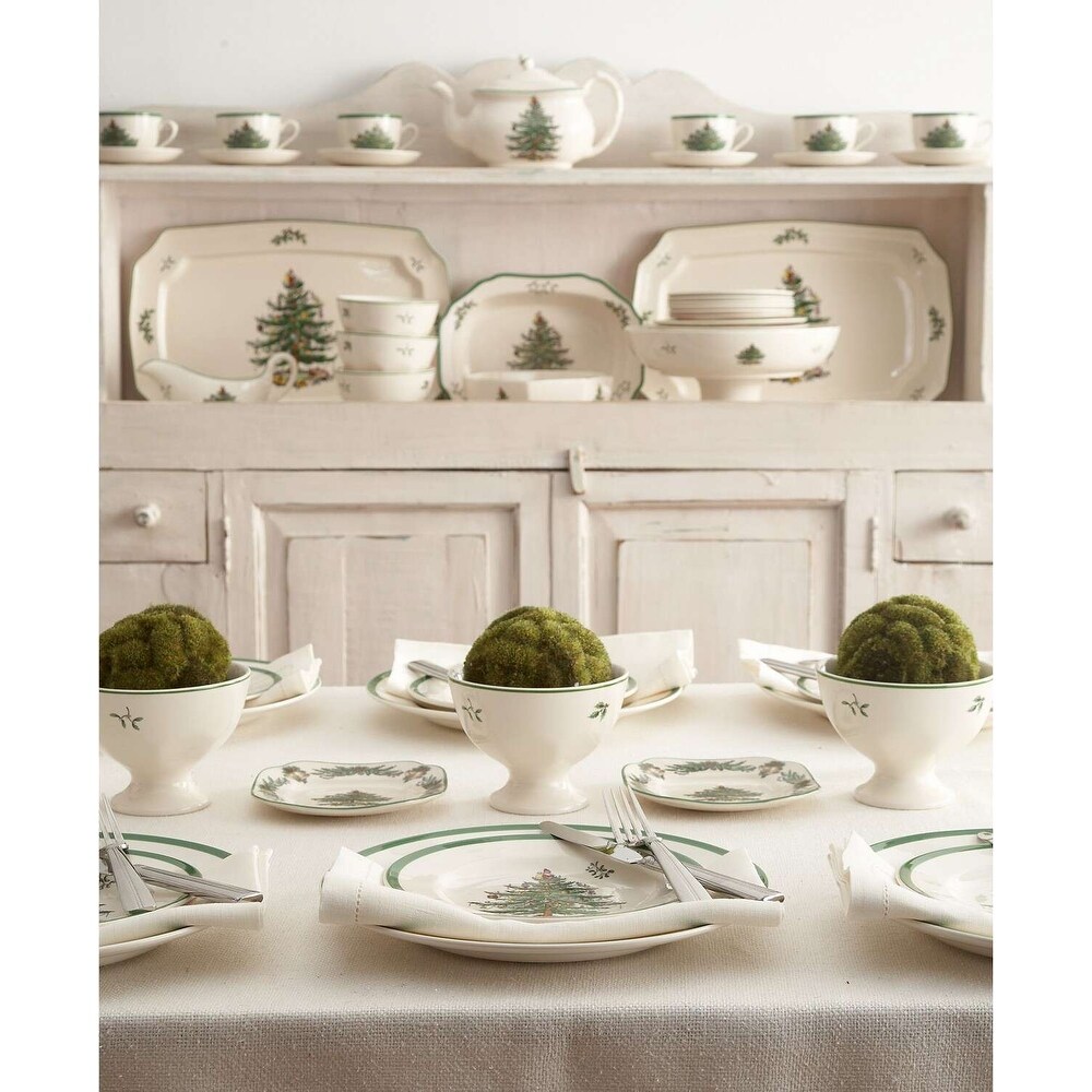 Spode Christmas Tree Dip Bowls Set of 2   4\