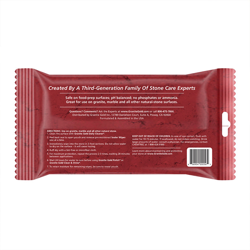 STONE SEALER WIPES 6PK