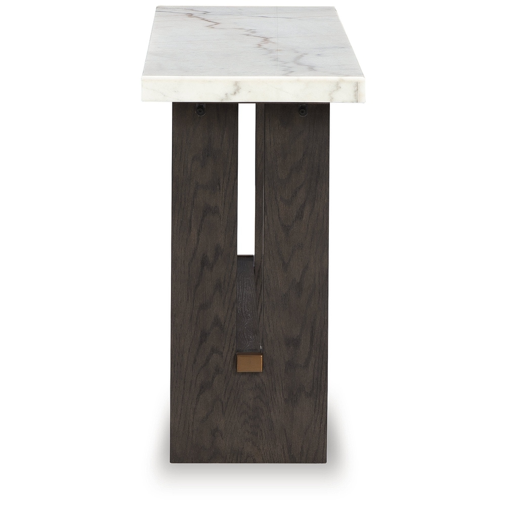 Signature Design by Ashley Burkhaus White / Dark Brown Sofa Table   52\