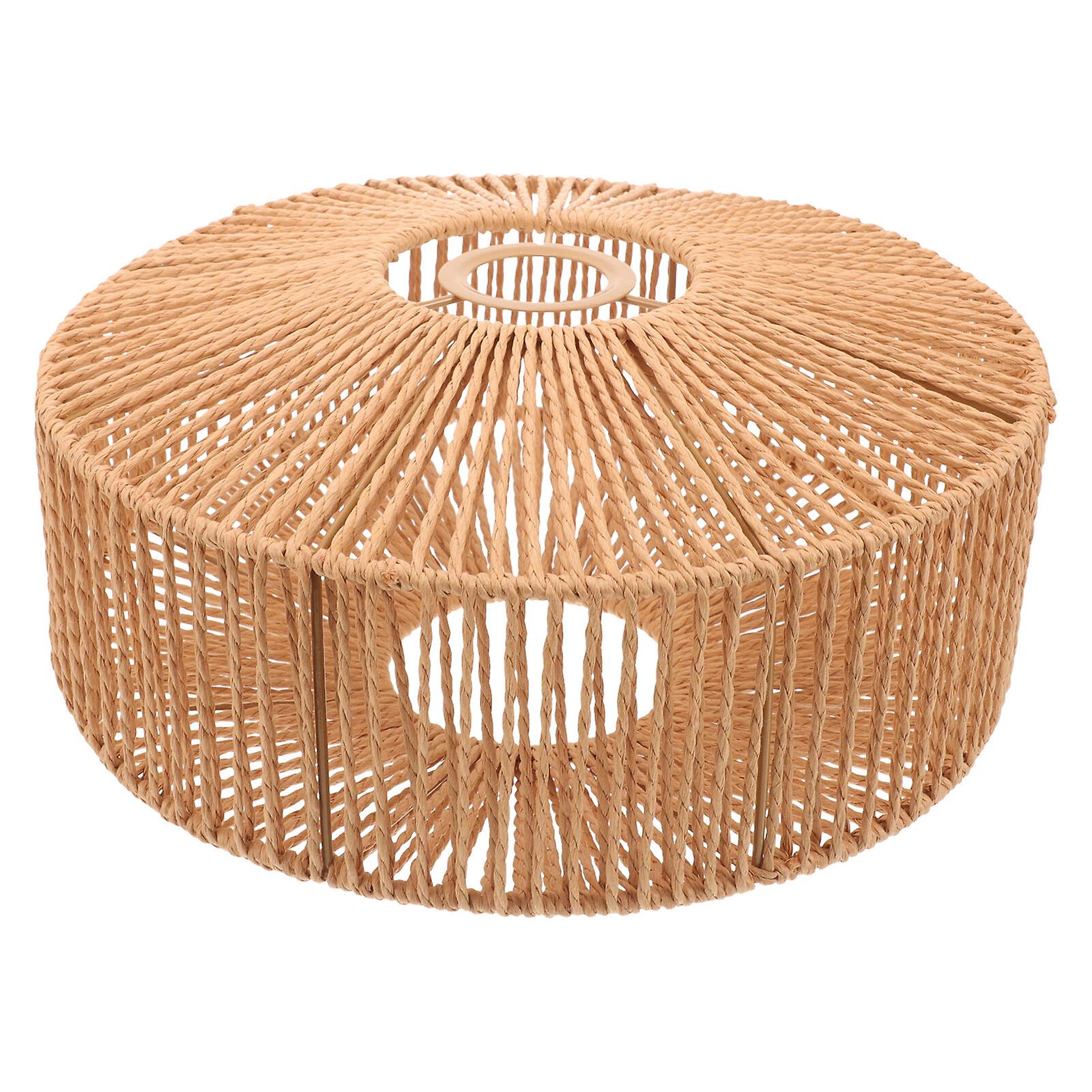 Paper Rope Woven Lampshade Vintage Lamp Shade Woven Paper Rope Lamp Cover