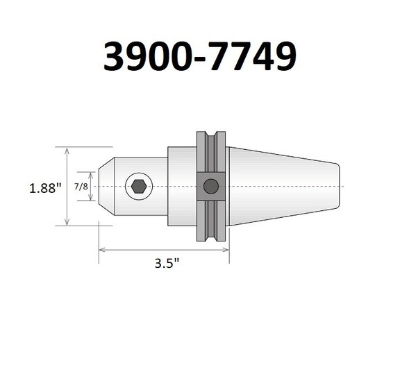 ABS Import Tools PRO SERIES 7/8 CAT 40 V FLANGE EN...