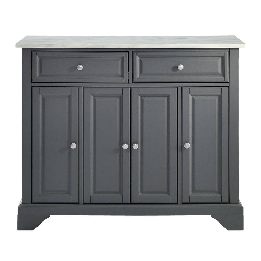 CROSLEY FURNITURE Avery Grey Kitchen Island KF30043BGY