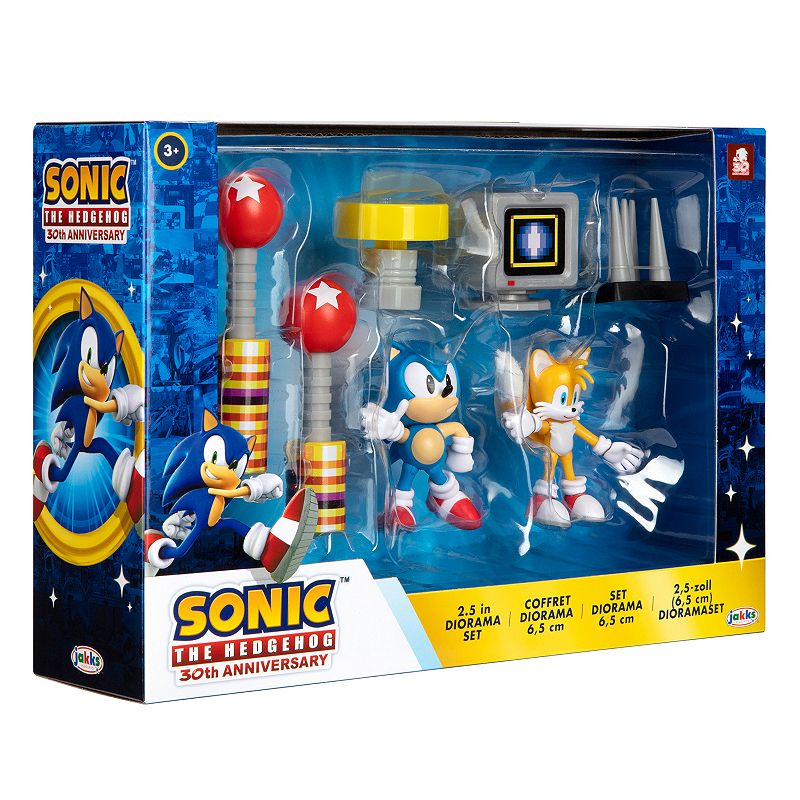 Jakks Sonic The Hedgehog 30th Anniversary 2.5-Inch Figure ama Set