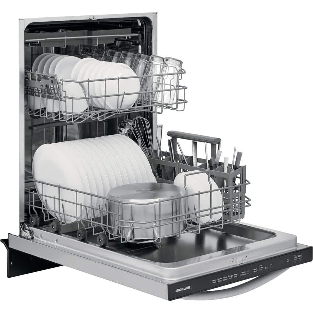 Frigidaire 24 In in Top Control BuiltIn Tall Tub Dishwasher in Stainless Steel with 5Cycles 49 dBA