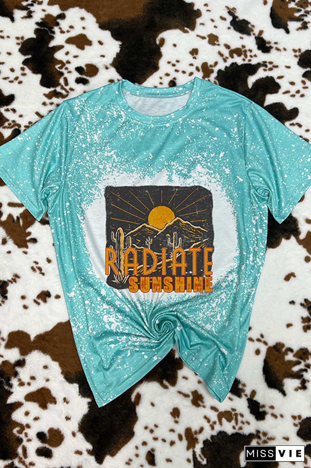 Radiate Sunshine Cactus Desert Print Tee Wholesale