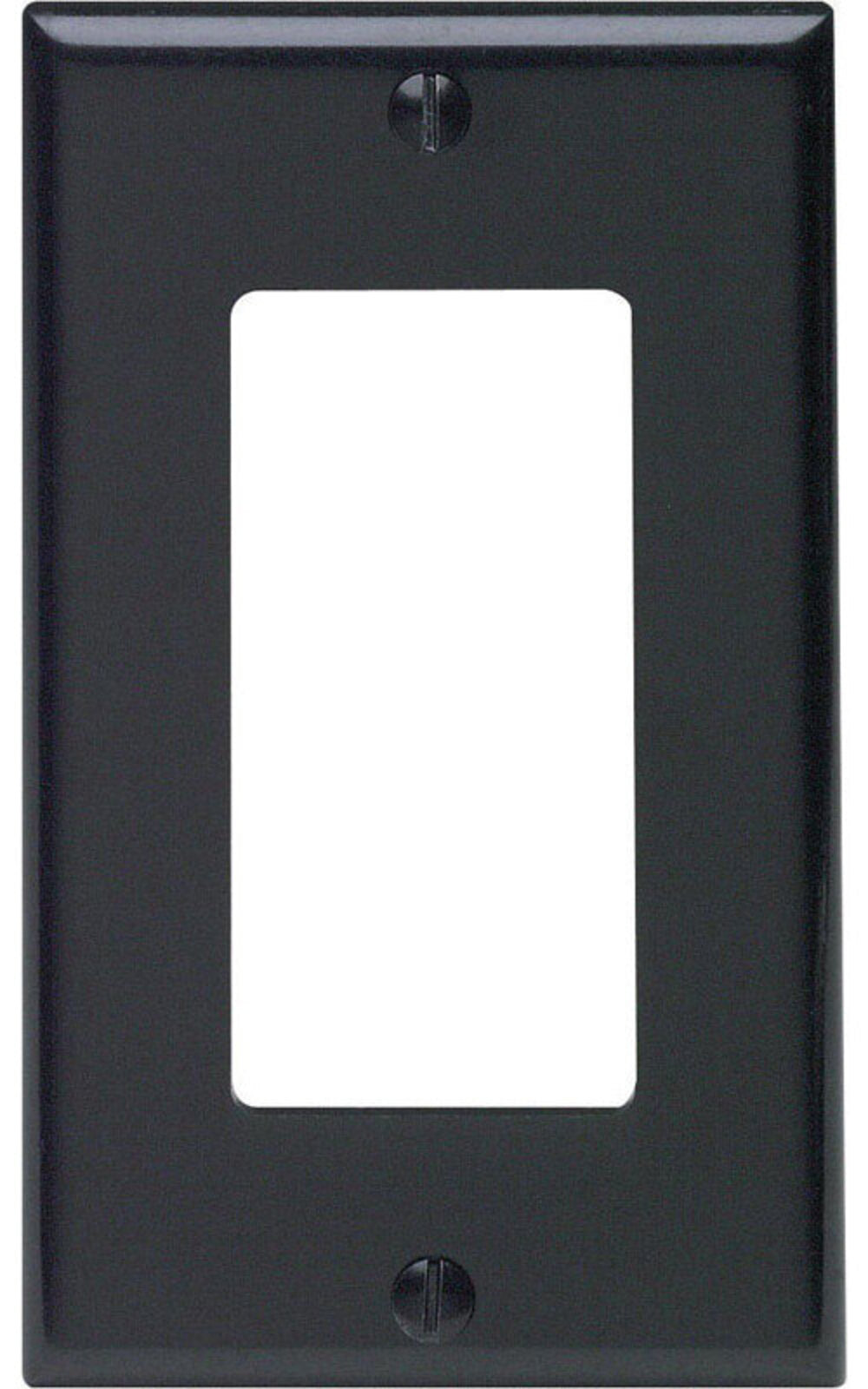 WALLPLATE DECORA 1G BLK