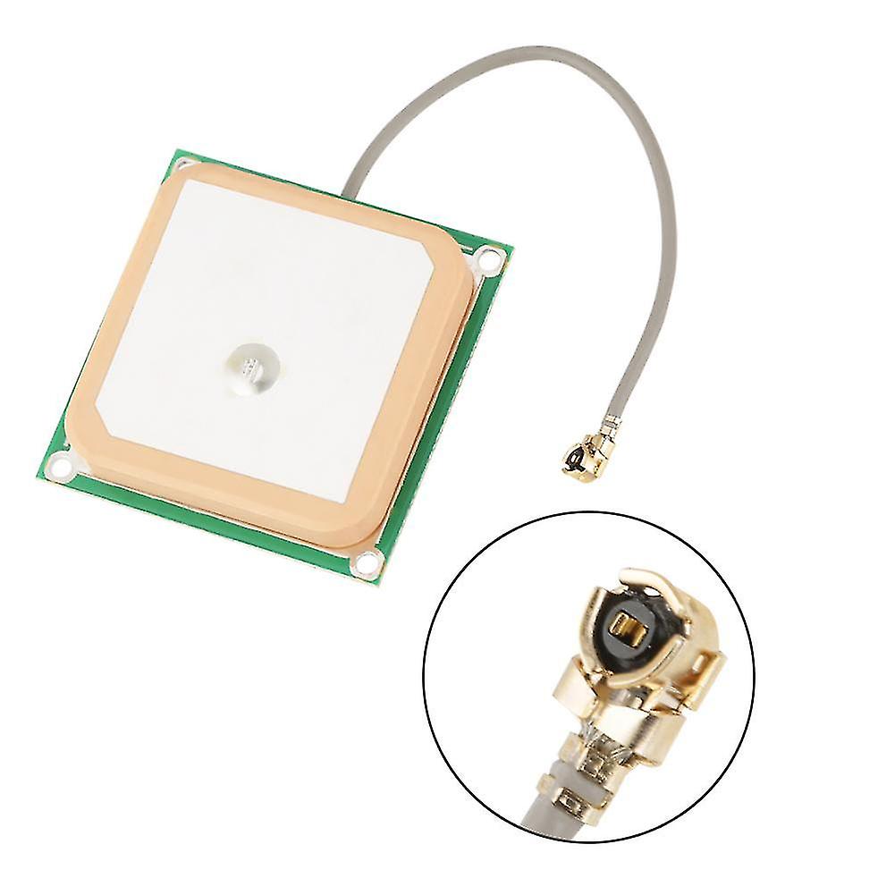 28dB High Gain GPS Active Antenna Ceramic Patch Internal 25 * 25 * 8mm Connector