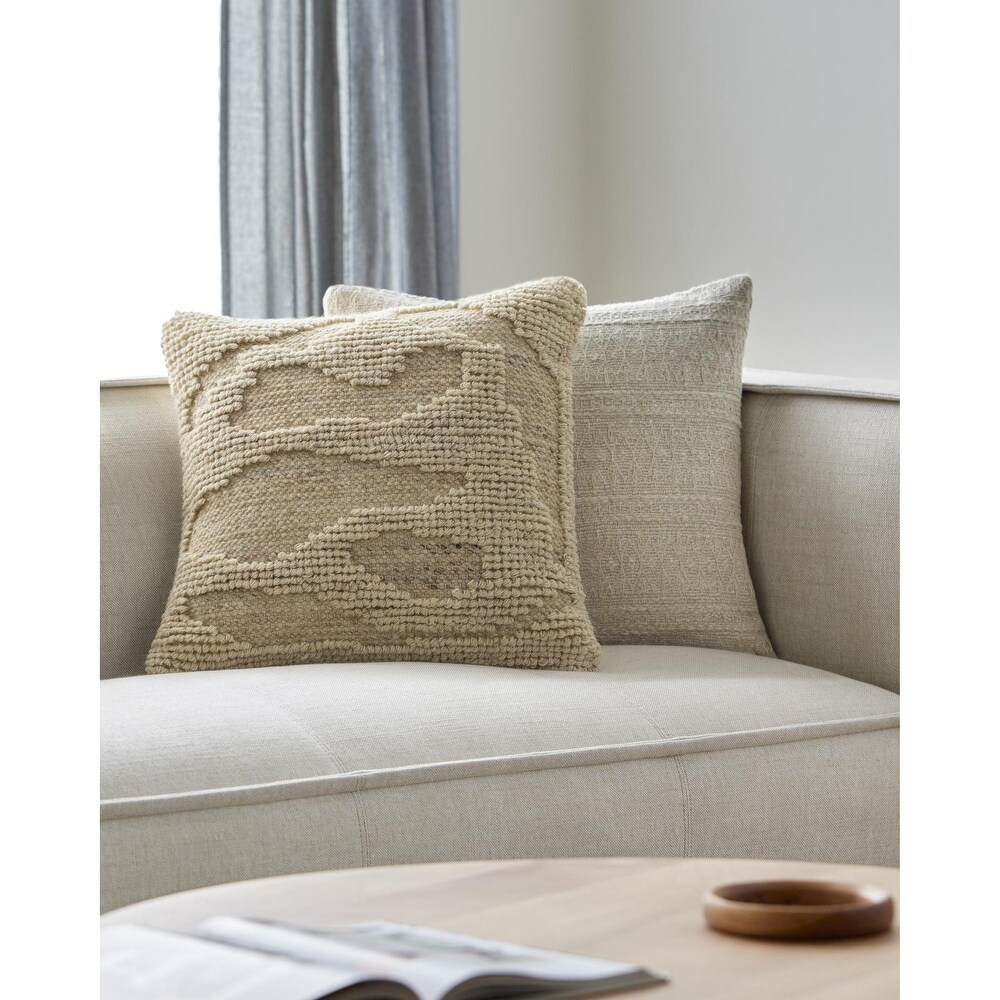 Adia Traditional Textured Accent Pillow