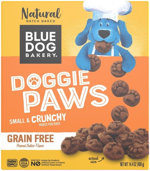 Blue Dog Bakery Grain-Free Paws Peanut Butter and Molasses Flavor Dog Treats