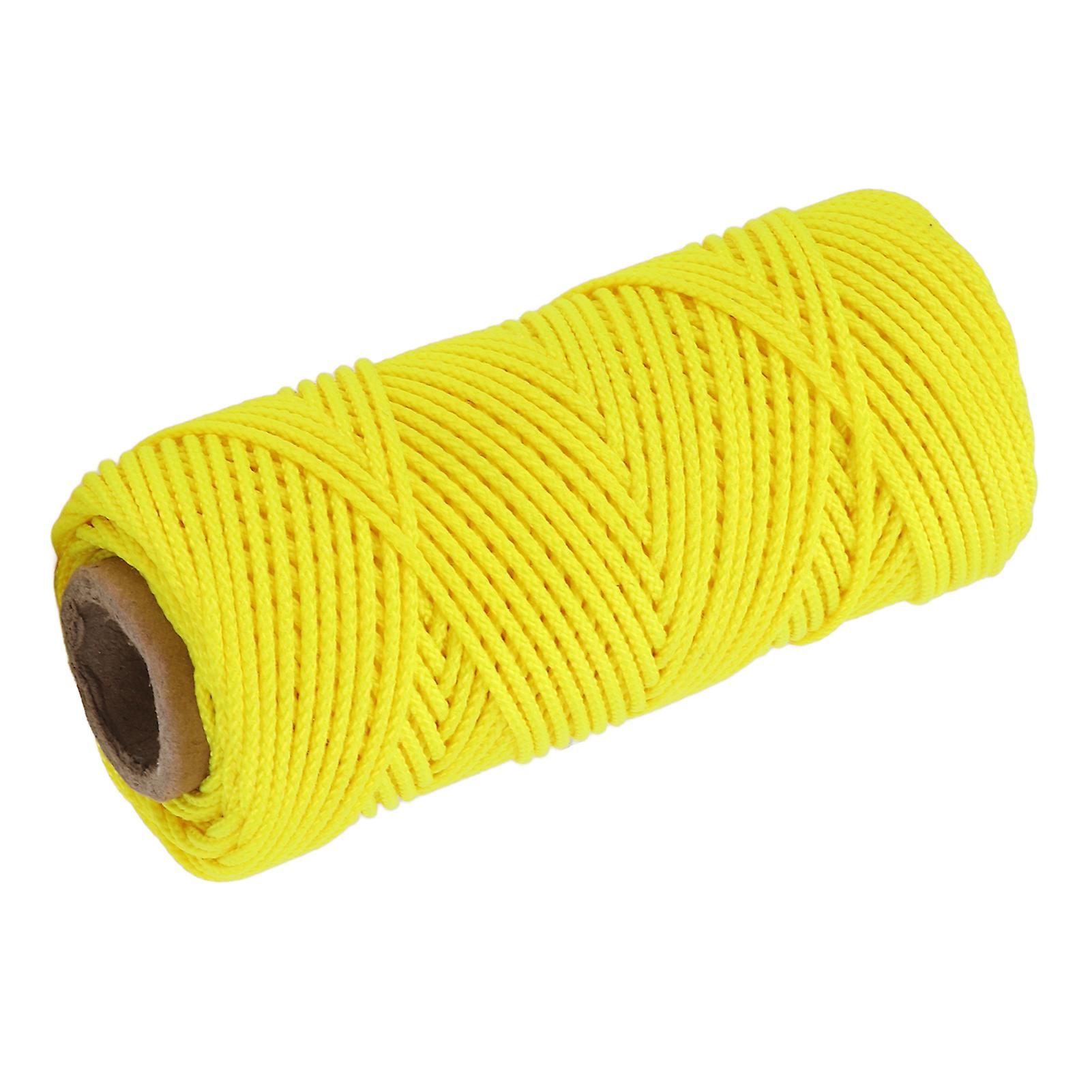 Diving Reel Line Replacement Wearproof Underwater Finger Spool Reel Round Line Fluorescent Yellow46m / 50.3yd