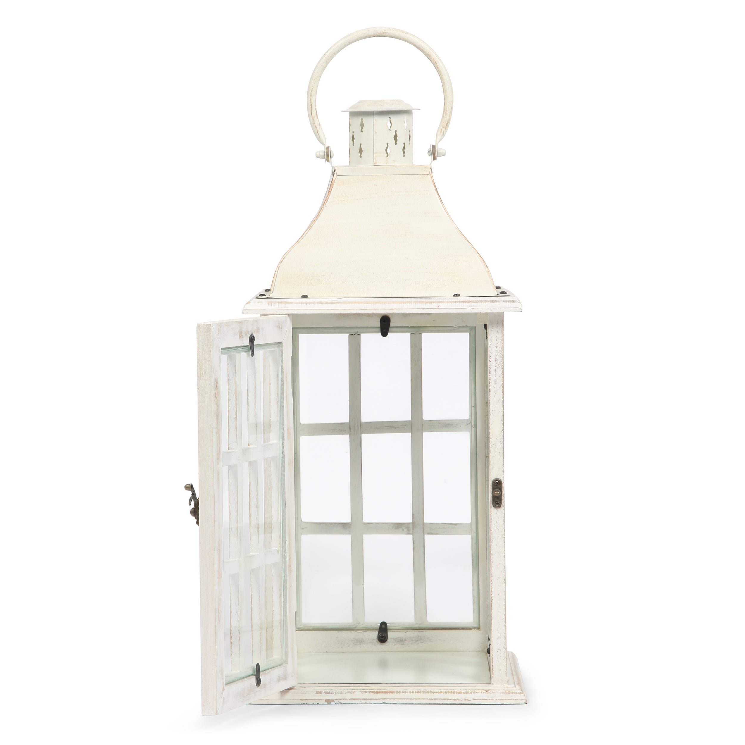 Reigle Coastal Handcrafted Mango Wood Decorative Lantern