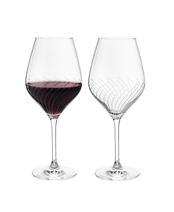 Rosendahl Holmegaard Cabernet Lines 17.6 oz Red Wine Glasses Set of 2