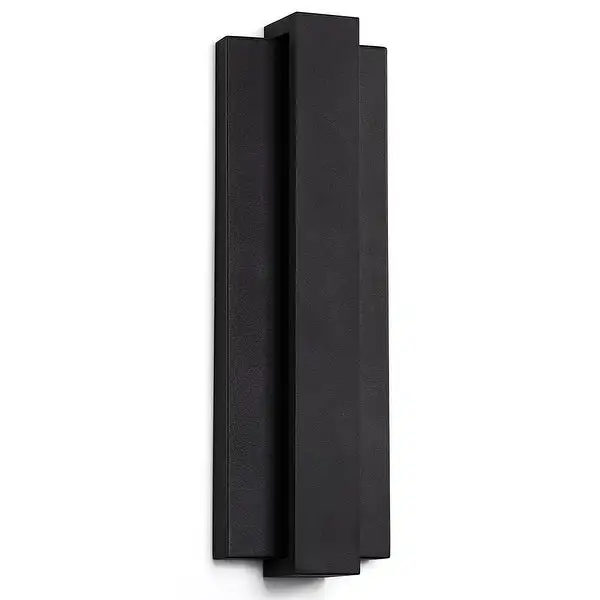 Reflect Black Modern LED Outdoor Wall Sconce Light - 24